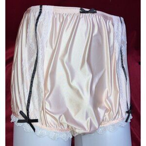 NIP 1X 2X Ritzy Knickers Can Can Granny Panty Silky Nylon Satin Lace Brief Sissy